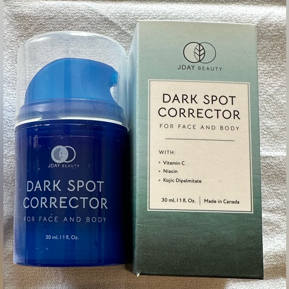 JDay Beauty. Dark Spot Corrector for Face and Body 30ml/1fl.oz. Made in Canada